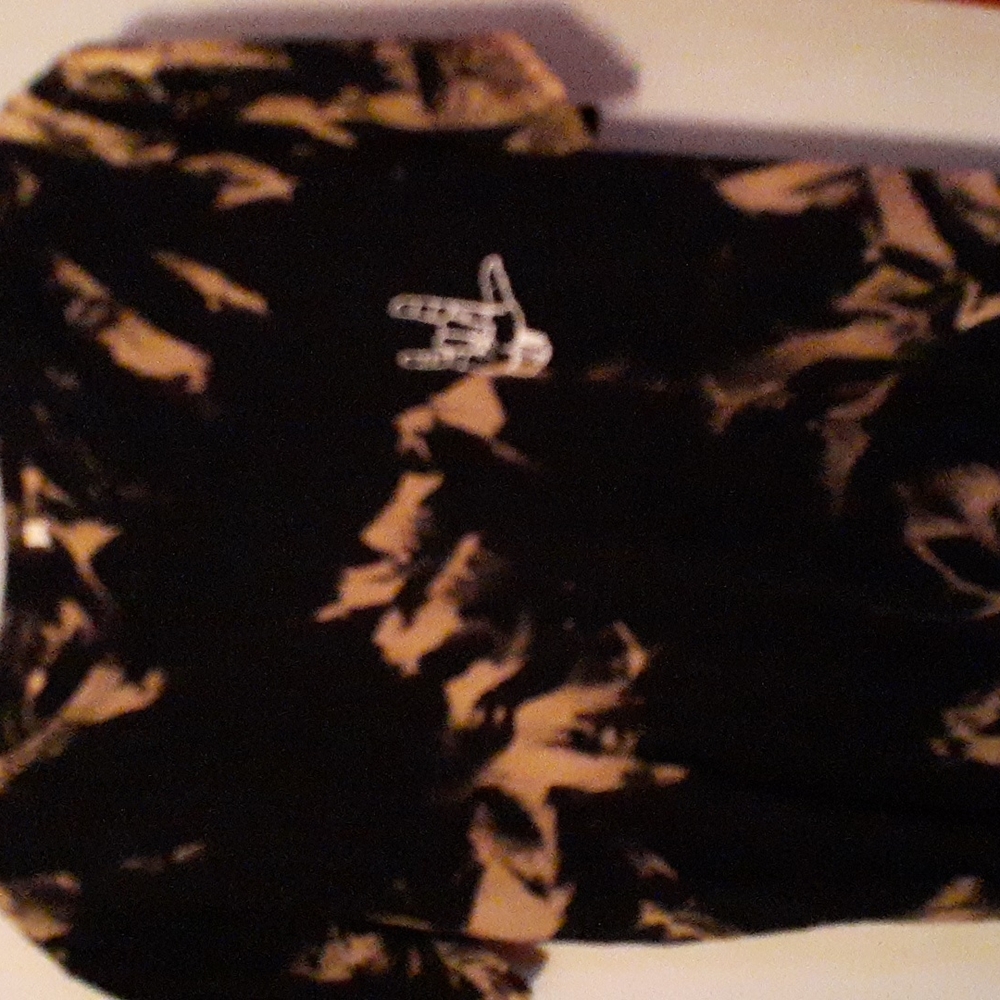 Hand Crinkle Tie Dyed Rock & Roll T Shirt